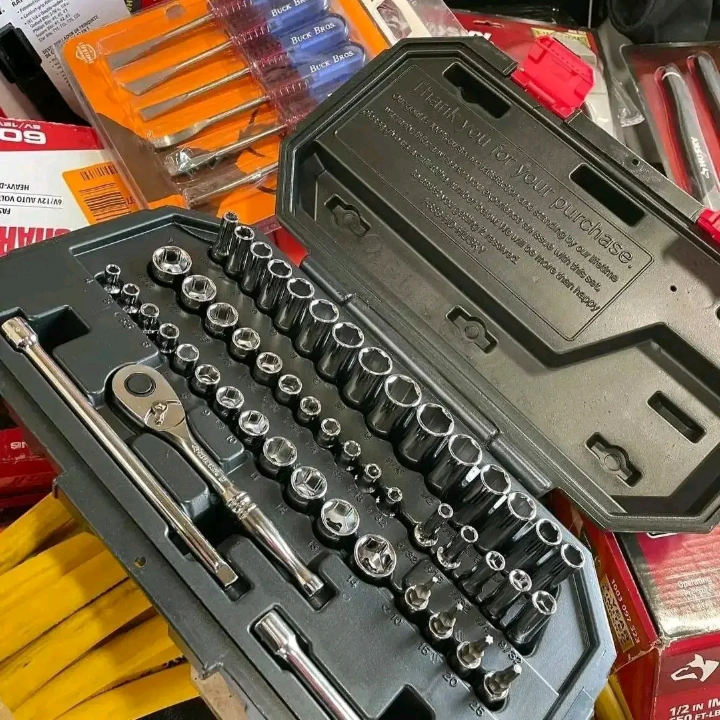 Husky Mechanic Tool Set Pallet — оптовая паллета наборов инструментов, ~80 шт